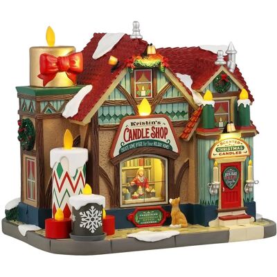 Lemax Kristin's Candle Shop - Villa Navideña de Porcelana - 20x26x27 cm Lemax Kristin's Candle Shop - Villa Navideña de Porcelana - 20x26x27 cm