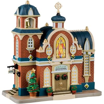 Lemax Iglesia Comunitaria Espíritu De Alegría - Iglesia Comunitaria - Aldea de Navidad Lemax Iglesia Comunitaria Espíritu De Alegría - Iglesia Comunitaria - Aldea de Navidad