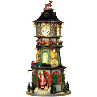 LEMAX Tour d'Horloge de Noël - Décoration Festive Detaillée - Publicité LEMAX Tour d'Horloge de Noël - Décoration Festive Detaillée - Publicité