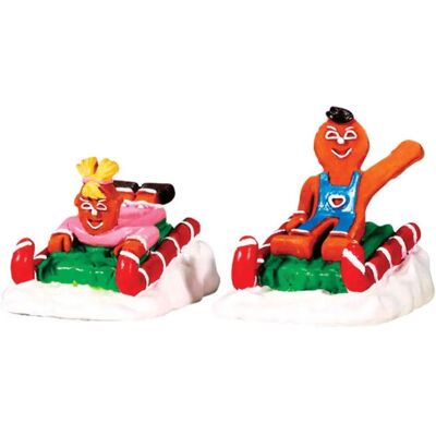 Lemax - Süßer Schlitten - Set Aus 2 - Weihnachtsdorf Dekoration Lemax - Süßer Schlitten - Set Aus 2 - Weihnachtsdorf Dekoration