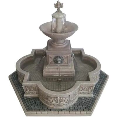 Fuente Modular Plaza Lemax - Característica de agua - Pueblo Navideño Fuente Modular Plaza Lemax - Característica de agua - Pueblo Navideño