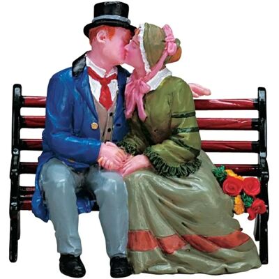 Lemax Le Baiser - Figurine romantique - 6cm - Publicité Lemax Le Baiser - Figurine romantique - 6cm - Publicité