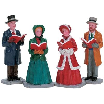 Lemax Harmonies de Noël Ensemble de 4 Figurines - Publicité Lemax Harmonies de Noël Ensemble de 4 Figurines - Publicité