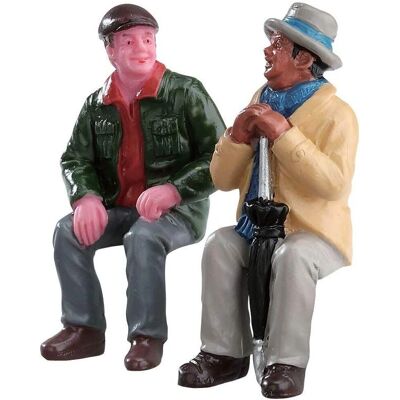 Lemax Chiacchierando con vecchi amici - Set di 2 figurine - 2017 Lemax Chiacchierando con vecchi amici - Set di 2 figurine - 2017