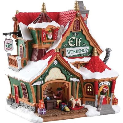 Lemax Santa's Wonderland Atelier des Elfes - Village de Noël - Publicité Lemax Santa's Wonderland Atelier des Elfes - Village de Noël - Publicité