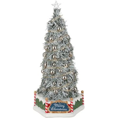 Sapin de Noël Lemax - LEDs multicolores, 16x15.4x33.7cm - Décoration festive - Publicité Sapin de Noël Lemax - LEDs multicolores, 16x15.4x33.7cm - Décoration festive - Publicité