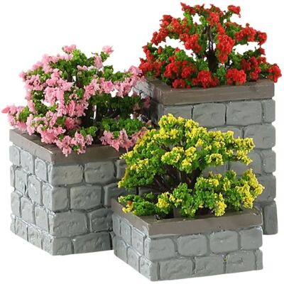 Lemax Caddington Village - 3 Fioriere - Accessori Natalizi Lemax Caddington Village - 3 Fioriere - Accessori Natalizi