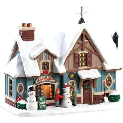 Lemax Jour de neige - Scène d'hiver - Décoration de Noël - Publicité Lemax Jour de neige - Scène d'hiver - Décoration de Noël - Publicité