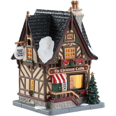Lemax Village de Noël - Caddington - Lumières multicolores - Publicité Lemax Village de Noël - Caddington - Lumières multicolores - Publicité