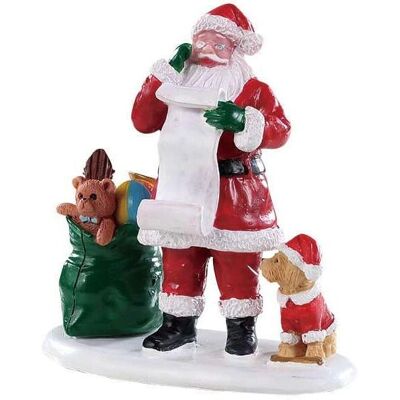 Lemax Santa's Naughty Or Nice Figur - Weihnachtsdorf Deko Lemax Santa's Naughty Or Nice Figur - Weihnachtsdorf Deko