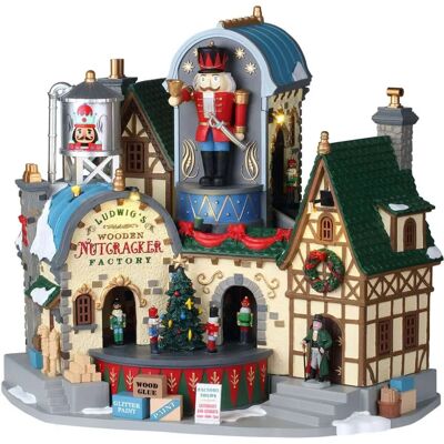 Lemax Ludwig’s Wooden Nutcracker Factory - Animation Christmas Village Lemax Ludwig’s Wooden Nutcracker Factory - Animation Christmas Village