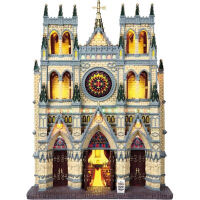 Lemax Cathédrale Saint-Patrick - Décoration de Noël - Publicité Lemax Cathédrale Saint-Patrick - Décoration de Noël - Publicité