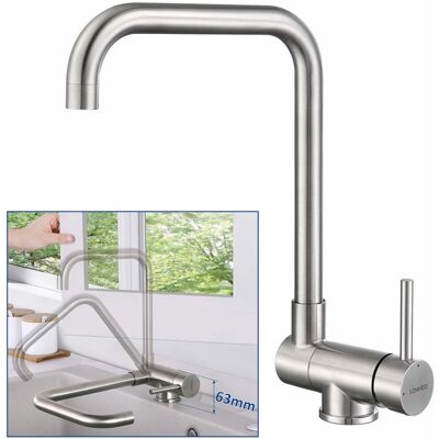Lonheo Grifo de Cocina Plegable de Acero Inoxidable - Giratorio 360° - Ahorro de Espacio Lonheo Grifo de Cocina Plegable de Acero Inoxidable - Giratorio 360° - Ahorro de Espacio