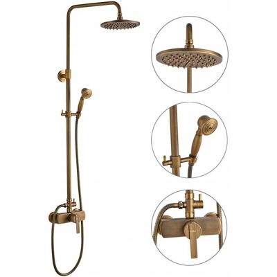 Columna de Ducha AURALUM con Mezclador, Ducha lluvia y de mano - Producto para baño Columna de Ducha AURALUM con Mezclador, Ducha lluvia y de mano - Producto para baño