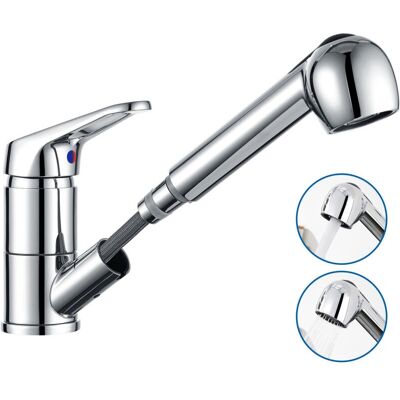 AURALUM - Rubinetto cucina estraibile - Ottone - Ruotabile a 360° - Rubinetto AURALUM - Rubinetto cucina estraibile - Ottone - Ruotabile a 360° - Rubinetto