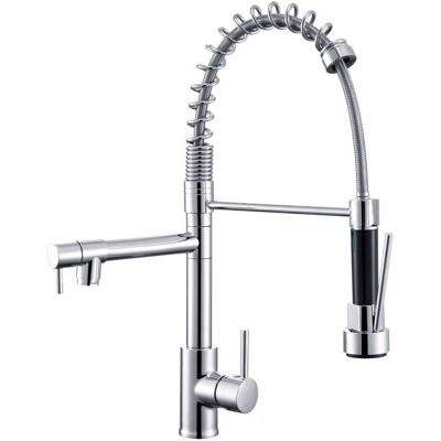 Rubinetto Cucina in Acciaio Inox Auralum - Regolabile e Rotante a 360° Rubinetto Cucina in Acciaio Inox Auralum - Regolabile e Rotante a 360°
