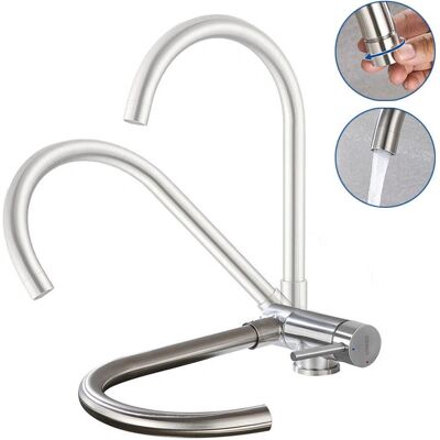 AURALUM Max Grifo de Cocina Flexible - Mezclador de Fregadero AURALUM Max Grifo de Cocina Flexible - Mezclador de Fregadero