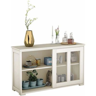 COSTWAY - Armadietto Cucina - Bianco Crema - Cabinet COSTWAY - Armadietto Cucina - Bianco Crema - Cabinet