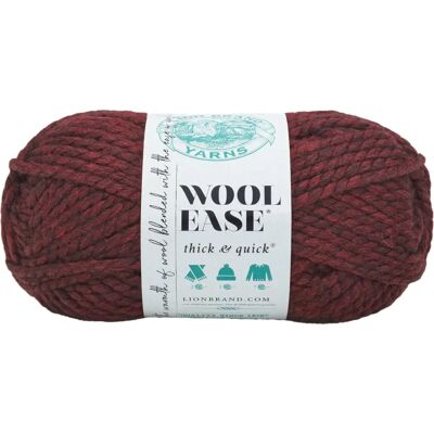 Lion Brand Yarn 640-143 Claret Laine Très Volumineuse - Fil Lion Brand Yarn 640-143 Claret Laine Très Volumineuse - Fil