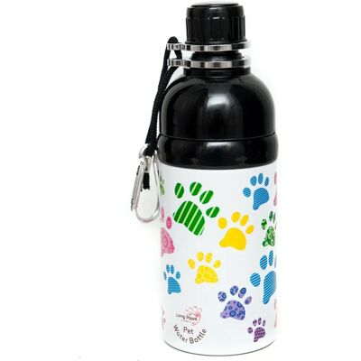 Long Paws Stainless Steel Lick 'n Flow Pet Water Bottle - 500ml Long Paws Stainless Steel Lick 'n Flow Pet Water Bottle - 500ml