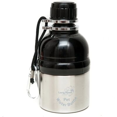 Long Paws Stainless Steel Lick 'n Flow Pet Water Bottle 250ml - Pet Water Bottle Long Paws Stainless Steel Lick 'n Flow Pet Water Bottle 250ml - Pet Water Bottle