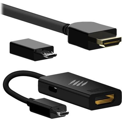 Mad Catz MCB619100001/04/1 - Adaptador de Cable de Video - Negro Mad Catz MCB619100001/04/1 - Adaptador de Cable de Video - Negro