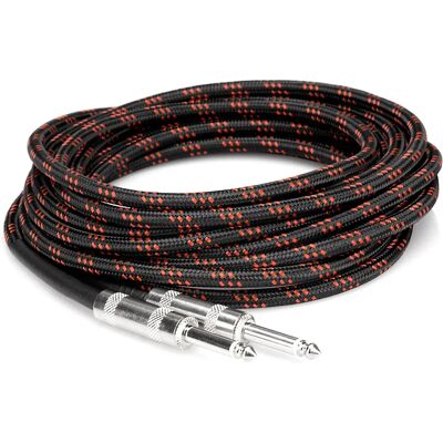 Hosa Technology Hosa Kabel för Gitarr i Tyg Rakt - Ljudkabel Hosa Technology Hosa Kabel för Gitarr i Tyg Rakt - Ljudkabel