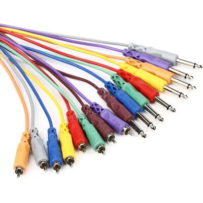 Hosa CPR-802 - 8 RCA-kablar i 8 färger - 2,0m Kabel Hosa CPR-802 - 8 RCA-kablar i 8 färger - 2,0m Kabel