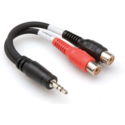 Hosa Technology Hosa Stereo Breakout 3,5 mm TRS zu Dual RCAF - Audiokabel Hosa Technology Hosa Stereo Breakout 3,5 mm TRS zu Dual RCAF - Audiokabel