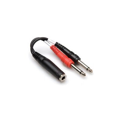Hosa Technology YPP-136 Audiokabel - 2 x 3,5mm, 6,35mm TRS - Schwarz, Rot, Weiß - Audiokabel Hosa Technology YPP-136 Audiokabel - 2 x 3,5mm, 6,35mm TRS - Schwarz, Rot, Weiß - Audiokabel