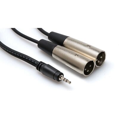Hosa Technology Hosa CYX-403M - 3m Audiokabel mit Stereo MiniTele & Doppel XLR - Schwarz Hosa Technology Hosa CYX-403M - 3m Audiokabel mit Stereo MiniTele & Doppel XLR - Schwarz
