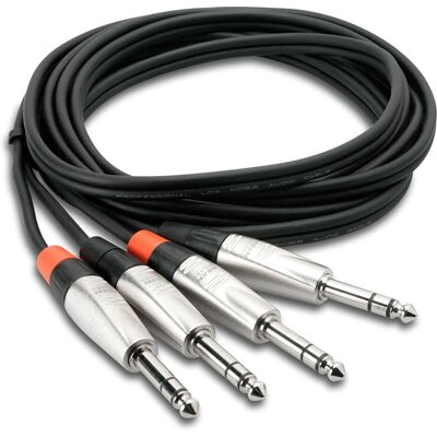 Câble audio Hosa Technology HSS-010X2 - 3m - Noir Câble audio Hosa Technology HSS-010X2 - 3m - Noir