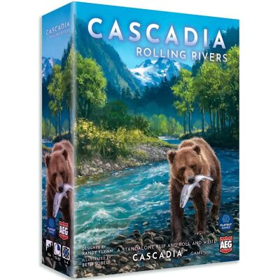 AEG Cascadia: Rolling Rivers - Strategiespiel mit Lebensraumkarten AEG Cascadia: Rolling Rivers - Strategiespiel mit Lebensraumkarten