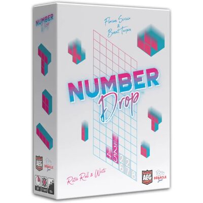 Alderac Entertainment Group Number Drop - Retro Roll & Write Board Game - Strategy Game for Tabletop Alderac Entertainment Group Number Drop - Retro Roll & Write Board Game - Strategy Game for Tabletop