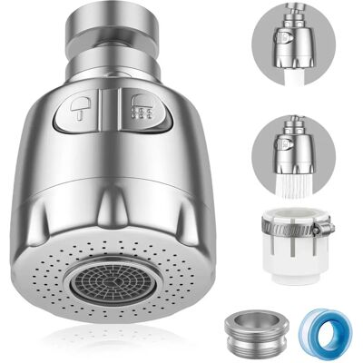 VINABO RVS Kraanaanzuiger Set - Waterbesparing, M24 VINABO RVS Kraanaanzuiger Set - Waterbesparing, M24