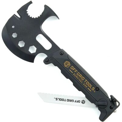 Off Grid Tools Survival Axe - Black - Axe for Camping & Emergency Off Grid Tools Survival Axe - Black - Axe for Camping & Emergency