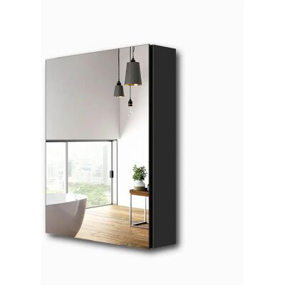 Emke, Badspiegelschrank 50x65cm mit Doppelspiegel - Badschrank Emke, Badspiegelschrank 50x65cm mit Doppelspiegel - Badschrank