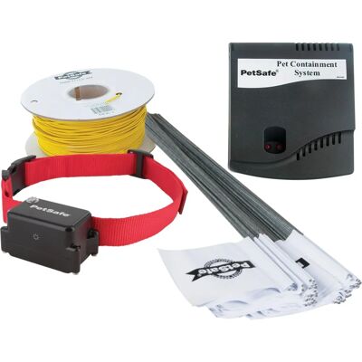 PetSafe - Sistema de Cerca para Perros con 150 metros de cable - 5 niveles ajustables de estimulación estática PetSafe - Sistema de Cerca para Perros con 150 metros de cable - 5 niveles ajustables de estimulación estática