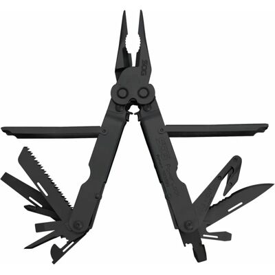 Multitool SOG Powerlock con V-Cutter e fodero in nylon - Ossido nero - Taglia unica Multitool SOG Powerlock con V-Cutter e fodero in nylon - Ossido nero - Taglia unica