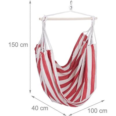 Silla de Hamaca B2X - Rayas - Uso interior y exterior Silla de Hamaca B2X - Rayas - Uso interior y exterior