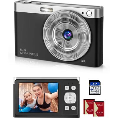 Y-yopzi Cámara Digital Compacta - K120-BK1 - Cámara Digital Y-yopzi Cámara Digital Compacta - K120-BK1 - Cámara Digital