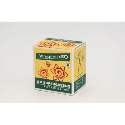 Aurospirul Supergreens - Suplement diety odtruwający 100 kapsułek Aurospirul Supergreens - Suplement diety odtruwający 100 kapsułek