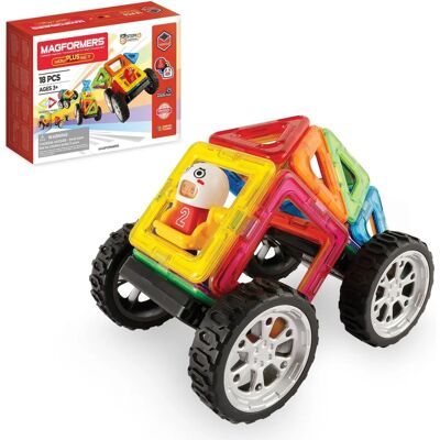 Magformers WOW Plus Set - 30 Pojazdów & STEM Zabawka Magformers WOW Plus Set - 30 Pojazdów & STEM Zabawka