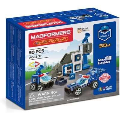 Magformers 717002 - Jouets magnétiques police - 50 pièces - Publicité Magformers 717002 - Jouets magnétiques police - 50 pièces - Publicité