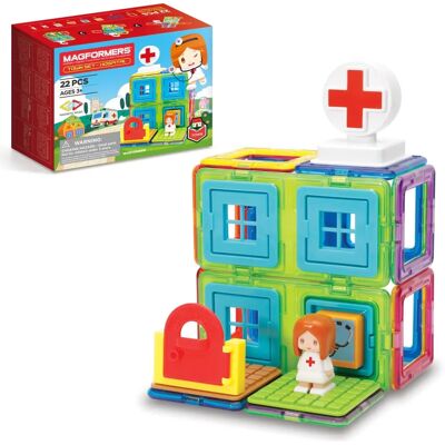Magformers Magnetyczne Miasto - Szpital Zestaw - Klocki dla Dzieci Magformers Magnetyczne Miasto - Szpital Zestaw - Klocki dla Dzieci