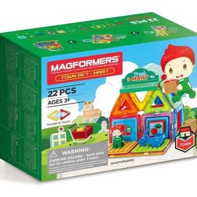 Magformers Magnetyczne Zabawki - 22 Elementy - Wielokolorowe - Dla Dzieci 3+ - Zestaw Konstrukcyjny Magformers Magnetyczne Zabawki - 22 Elementy - Wielokolorowe - Dla Dzieci 3+ - Zestaw Konstrukcyjny