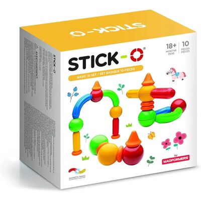Magformers Stick-O Zestaw Podstawowy 10 Elementów - Zabawka Magformers Stick-O Zestaw Podstawowy 10 Elementów - Zabawka