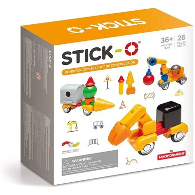 Magformers Magformers Zestaw Konstrukcyjny Stick-O 26 Elementów - Zabawka Budowlana Magformers Magformers Zestaw Konstrukcyjny Stick-O 26 Elementów - Zabawka Budowlana