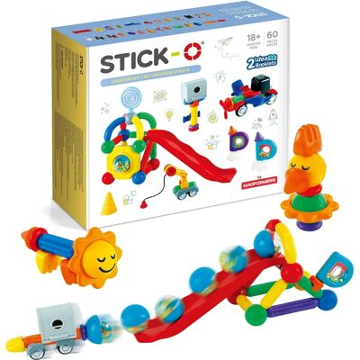 Magformers Stick-O Zestaw Kreatywny 60 Elementów Magformers Stick-O Zestaw Kreatywny 60 Elementów