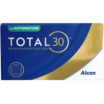 Alcon Total 30 für Astigmatismus -8,50 Dioptrien, 150 Achse -1,25 Zyl. Alcon Total 30 für Astigmatismus -8,50 Dioptrien, 150 Achse -1,25 Zyl.